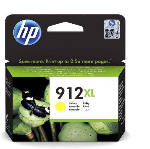 HP 912XL High Yield Yellow Original Ink Cartridge - 3YL83AE