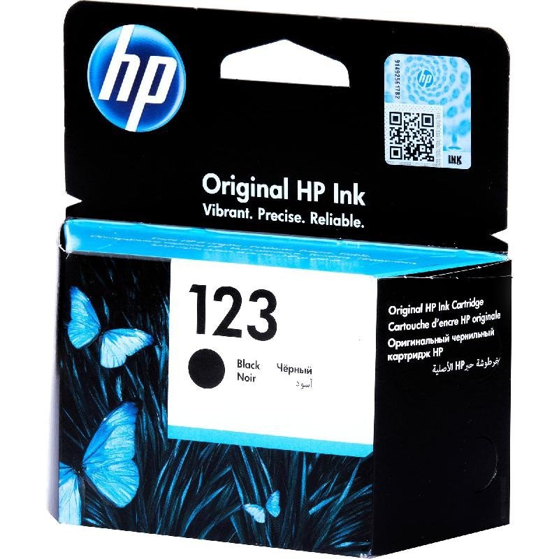 HP 123 Black Original Ink Cartridge - F6V17AE