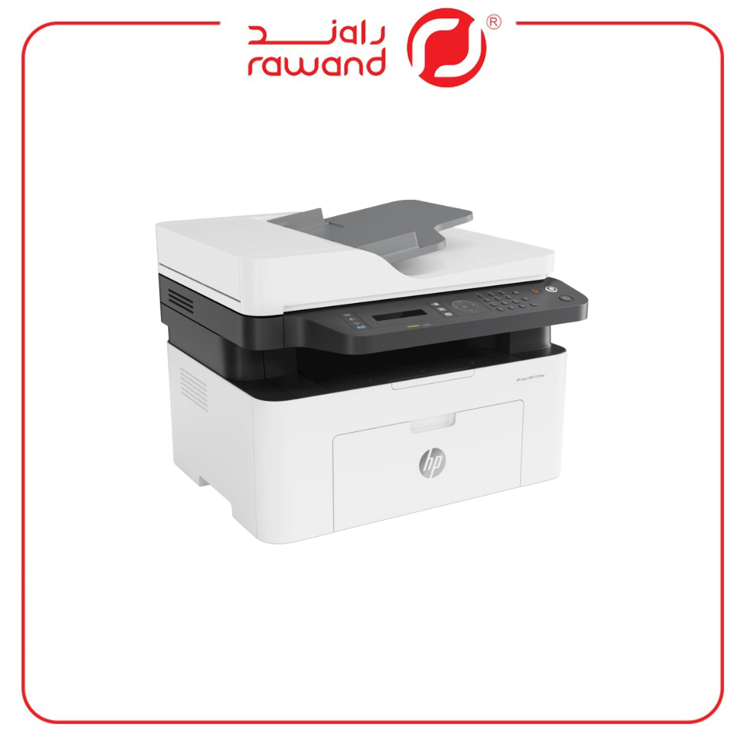 HP multifunction laser printer for monochrome printing, copying and scanning gray 137 FNW - الصورة 2